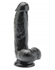 Реалистично дилдо - BALLS BLACK